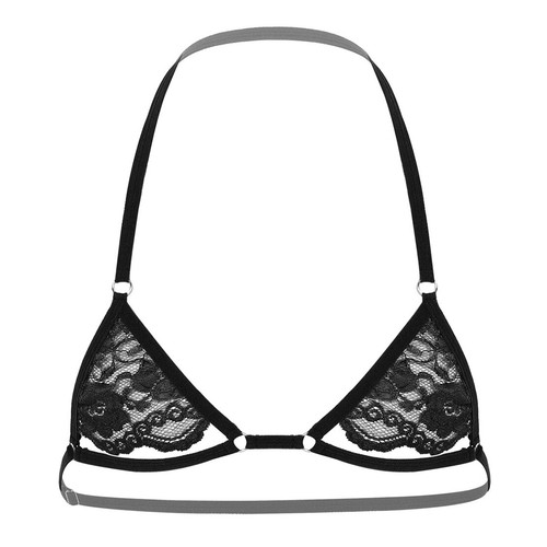 UK Men Crossdress Lingerie Sissy Sheer Lace Training Bra Bralette Tank Vest Tops - Picture 71 of 126
