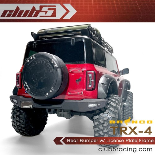 Scale Jeep Rear Bumper w/ LED ( 6V ) for TRX-4 2021 Bronco - Picture 8 of 12
