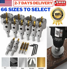 18pc TCT Hole Saw Kit 13mm-200mm Tungsten Carbide Tip Hole Cutter for Hard Metal