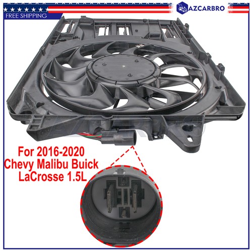 84297662 Cooling Fans Assembly For Chevy Malibu RS Buick LaCrosse 4Cyl
