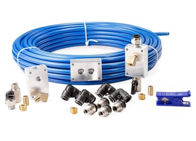 Rapid Air Garage Shop Compressed Air Line Kit Complete System 100 ft 1/2''