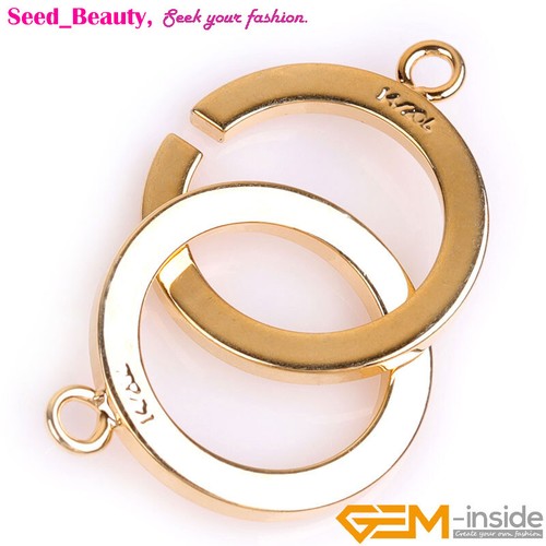 16mm 14K Gold Filled Hook&Eye Necklace Bracelet Clasp Jewelry Making Connector - Picture 14 of 30