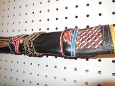 Unique leather scabbard sheath fringed case holder  Native Wild West