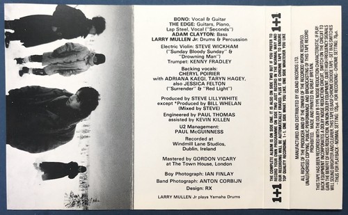 U2 - WAR Vintage Cassette ICT9733 **SCARCE 1+1 EDITION** PAPER LABELS VG+/VG+ - Picture 9 of 9