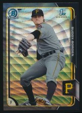 2015 Bowman Chrome Prospects Asia Black Wave Refractor #BCP63 Buddy Borden