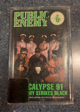 Public Enemy Apocalypse '91 The Enemy Strikes Black Cassette Very Good Condition