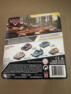 Mattel Disney Pixar CARS 2 Movie Die Cast Car Petey Pacer 1:55