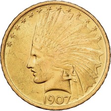[#1551128] United States, $10, Eagle, Indian Head, 1907 (AH 1293/33), U.S. Mint,