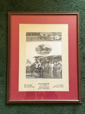  Vintage Photo  With Pleasure  Winning The Quick Step Stakes ~ July 28, 1947
