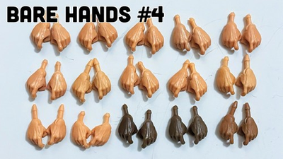 #ad BARE HANDS LOT #4: 15 Pairs of Marauders Task Force 1:18 Bare Hands Male $30.00