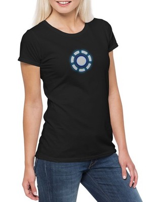 Arc Reactor II Damen T-Shirt Iron Avengers Tony Stark Mark Man Armour Invincible