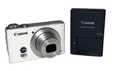 Canon PowerShot S110 White 12.1MP 5x Zoom Digital Camera w/Battery, Charger