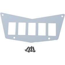 Moose Utility 100-4381-PU Center 5 Switch Dash Plate - White