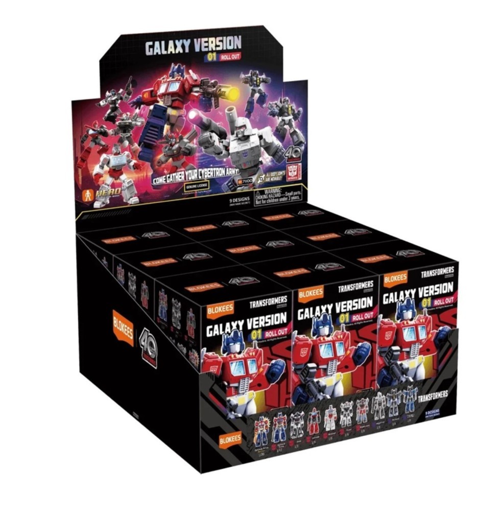 Figurine Transformers Blokees Galaxy Version 01 lot de 9 mini-figurines articulées en PVC