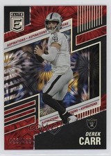 2022 Panini Donruss Elite Aspirations Shimmer 493/499 Derek Carr #40 d4y