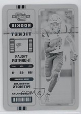 2022 Panini Contenders Optic Printing Plate Black 1/1 Tyquan Thornton #96 1lm8