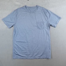Vuori Tradewind Performance Tee 2.0 Blue Size Large Vented