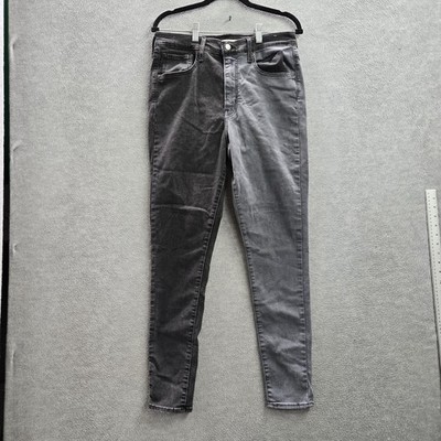Levi's Mile High Women Jeans 31 Black Denim Super Skinny Indie Sleaze