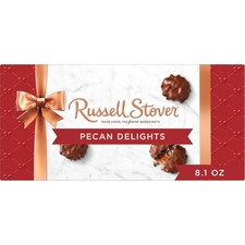 Russell Stover, Pecan Delights, Chocolate Covered 8.1 Ounce Pack of 1