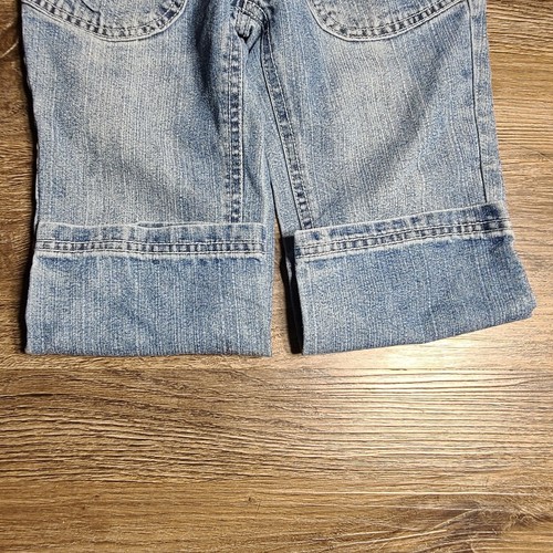 Girls Capris size 7 Regular Faded Glory Denim Flower On Pocket - Picture 6 of 8
