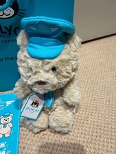 Jellycat Bartholomew Bear Junior Pilot Harrods Exclusive Brand New with Tags