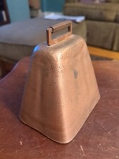 Old Metal Cow Bell 4" X 2"