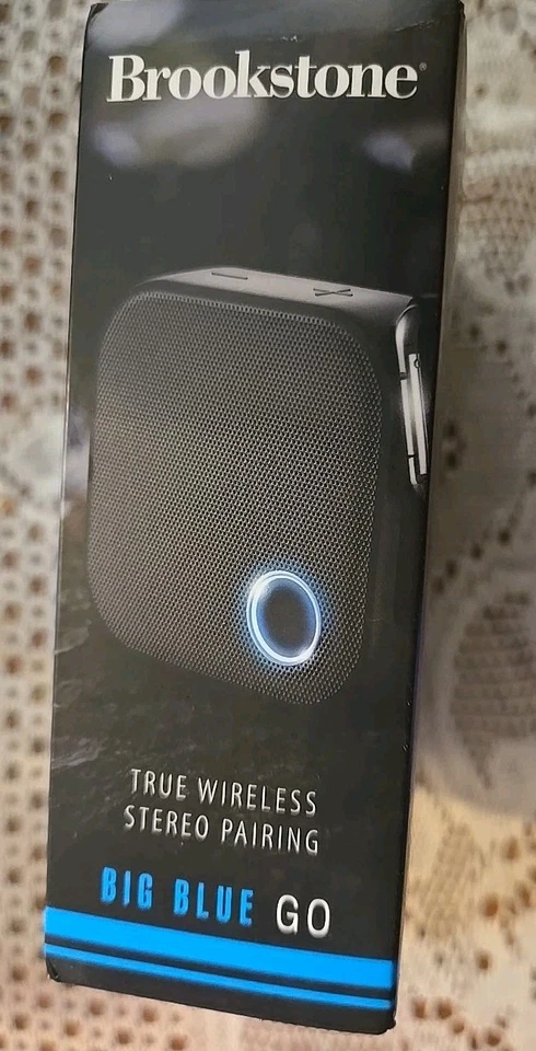 Brookstone BIG BLUE GO Compact Wireless Speaker (IPX7 Waterproof) (Brand New) - Image 4 of 4