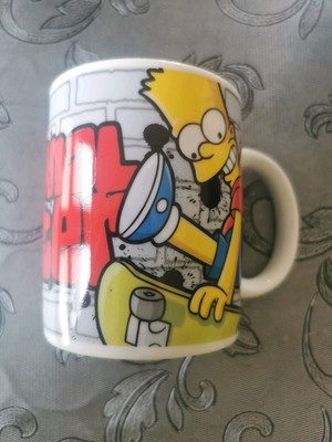 Bart Simpson Von Den SIMPSON Kaffeetasse ''Professional Trickster'' Aufschrift