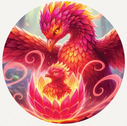 Hayleybug 1/10th oz The Flame that Continues Phoenix Silver Round