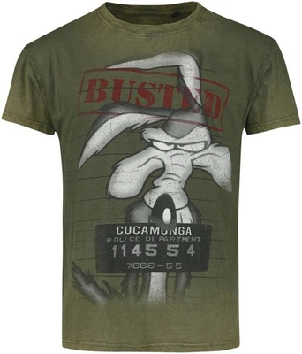 Looney Tunes T-Shirt Herren Wile E. Coyote - Wanted grün S - Bild 1 von 4