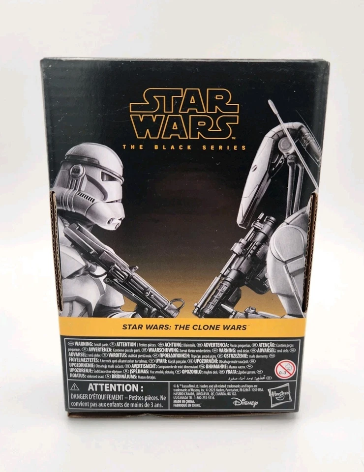 Figura de acción Black Series Phase II (2) Clone Trooper & Battle Droid paquete de 2 abiertos Foto 3 de 4