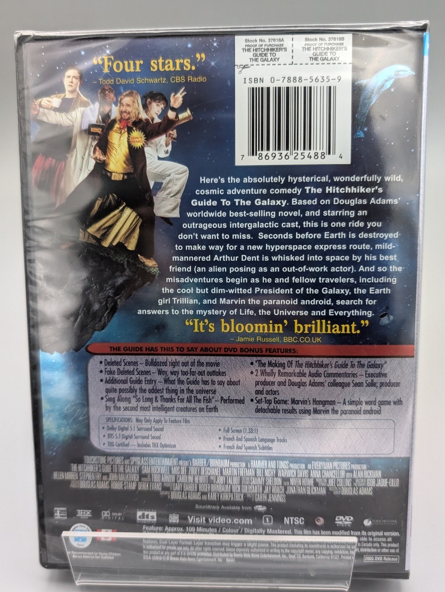 Buy The Hitchhiker's Guide to the Galaxy (DVD, 2005) online | eBay