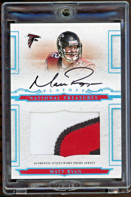 2008 Donruss Playoff National Treasures Matt Ryan 2/5 JSY # Rookie Patch Auto