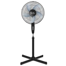 Simple Deluxe Oscillating 16" 3 Adjustable Speed Pedestal Stand, 16" Black