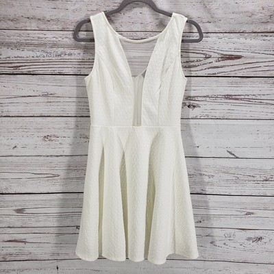 Romeo & Juliet Couture New Women's Off White Illusion Chest Dress Size Medium
