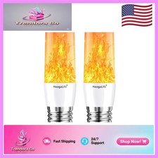 Realistic Flickering Flame Light Bulbs - Energy Efficient, Perfect for Parties