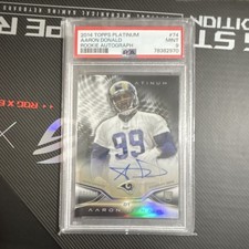 Topps 2014 Platinum Aaron Donald Rams RC Auto black Refractor PSA 9 /150