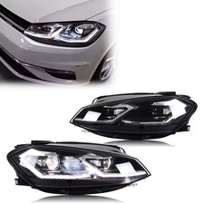 Fari a LED PER VW Golf 7.5 2017-20 TSI TDI con fari Alogeni-NO GTI/GTD/Rline/MK7