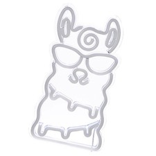  LED Night Light Alpaca Shaped Lamp Atmosphere Light Neon Light for Home Bedroom