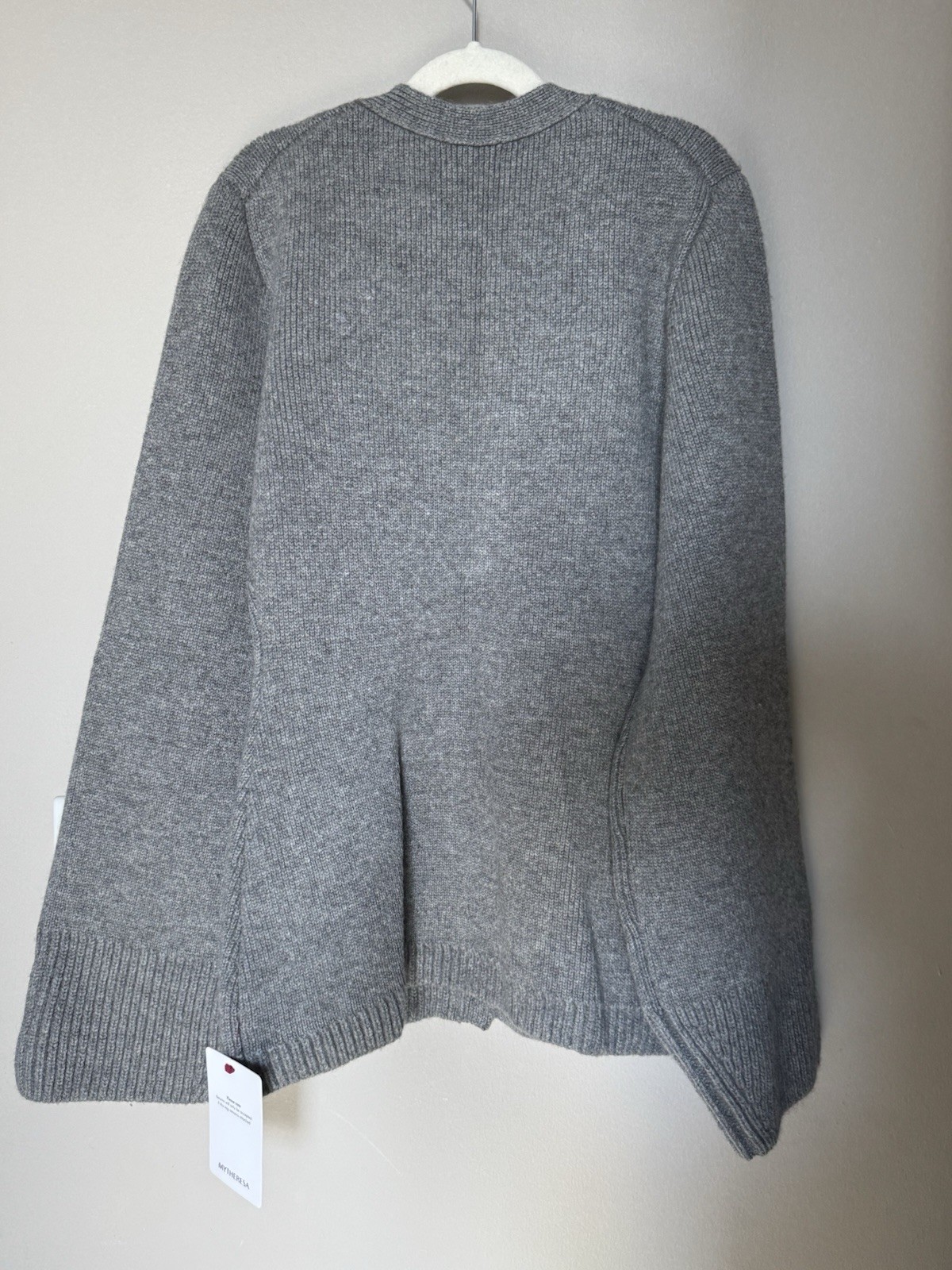 NWT Khaite Cashmere Cardigan Gray XS image 3