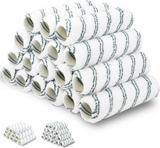 18 Pack 9" X 1/2" Nap Microfiber Paint Roller Covers, Lint-Free Microfiber Cover