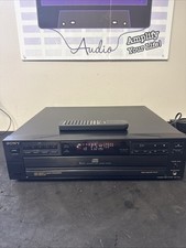 Sony CDP-C215 5 Disc Carousel CD Player High Density Linear Converter W/Remote 