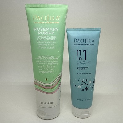Pacifica Rosemary Purify Conditioner 8oz AND Pacifica 11 In 1 Treatment 4oz