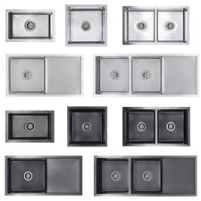 Handgefertigte Küchenspüle Edelstahl Einbauspüle Doppelspüle Spülbecken Spüle