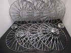 Vintage Cal Chrome Wire Wheel Baskets & Center Caps