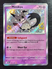 Mimikyu 160/091 SV Paldean Fates Shiny Rare Holo on eBay