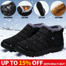 Women's Winter Snow Boots Faux Fur Waterproof Non-Slip Ankle Boots for Daily Use