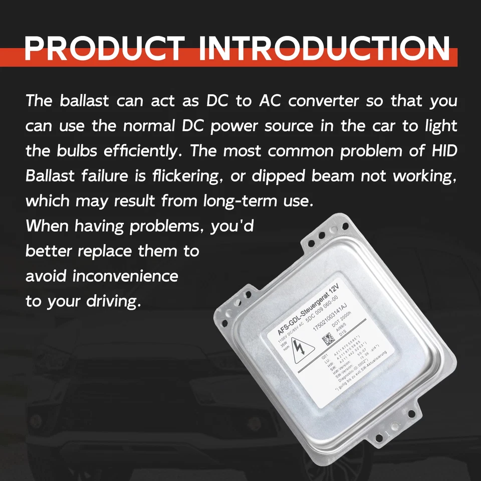 Xenon Headlight Ballast Fits for 2003 2004 2005 2006 Mercedes-Benz E55 AMG - Image 3 of 4