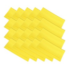 Microfiber Glasses Cloth Cleaning 6"x6", 20pcs for Camera Lens, Yellow