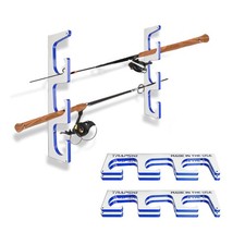 TRAPSKI Made in the USA Premium Fishing Rod/Pole Holder Rack Organizer | Wall...